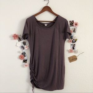 Mauve Tied-Up Sweater Dress